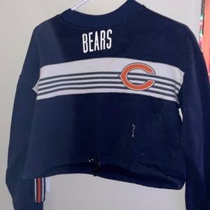 Women Chicago bears cropped sweater
